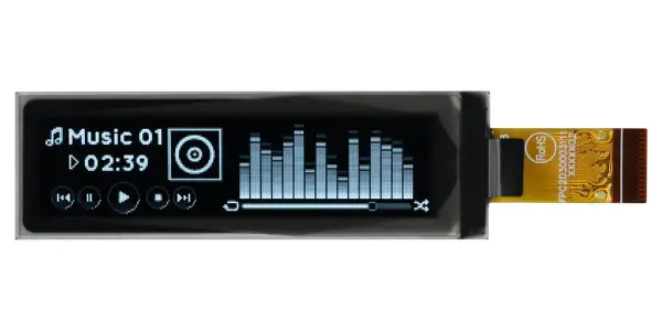 MIDAS DISPLAYS OLED Graphic Display Module - 256 x 64