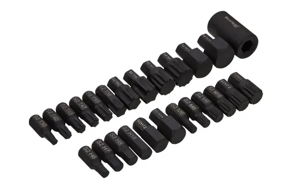 Blue Spot Tools 25pc 1/2″ Impact Bit Set (H6-H19, T30-T70, M6-M18)