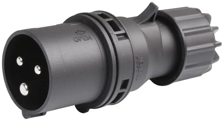 Connecteur CEE monté sur câble PRO ELEC 16A IP44, 230V, Noir