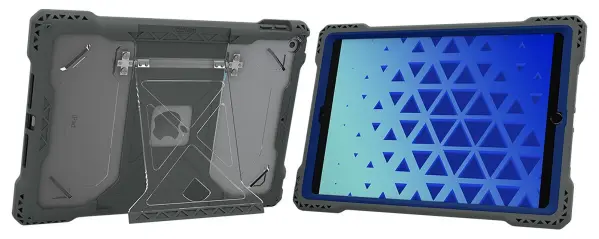 MAXCASES Shield Extreme-X2 Protective iPad Case for 10.2 inch iPad 9/8/7 - Grey Blue