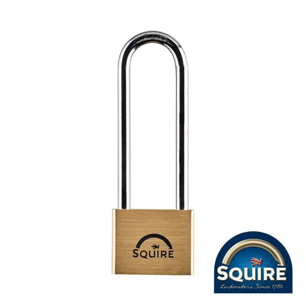 Squire - Gembok Singa Tembaga Premium - 4 Inci Shackle Panjang - LN4/4 (Saiz 40