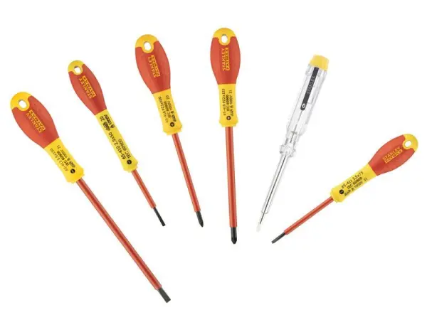 Ensemble de tournevis isolés VDE STANLEY FatMax, 6 pièces