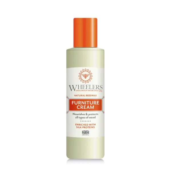 Wheelers Light Furniture Cream, Natural Beeswax Polish, 300 ml