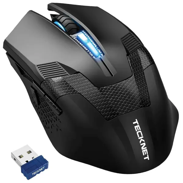 TECKNET Raptor Prime Wireless Gaming Mouse, 4800dpi, Black