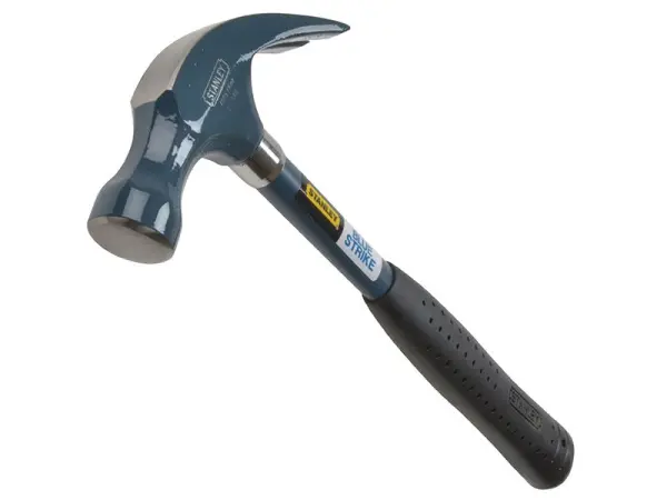 STANLEY Blue Strike Claw Hammer, Forged Steel, 454g (16oz)