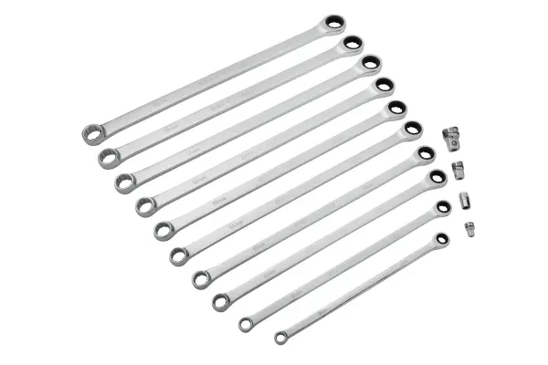 Blue Spot Tools 10件套超长棘轮扳手套装及转换头组 (8-19毫米)