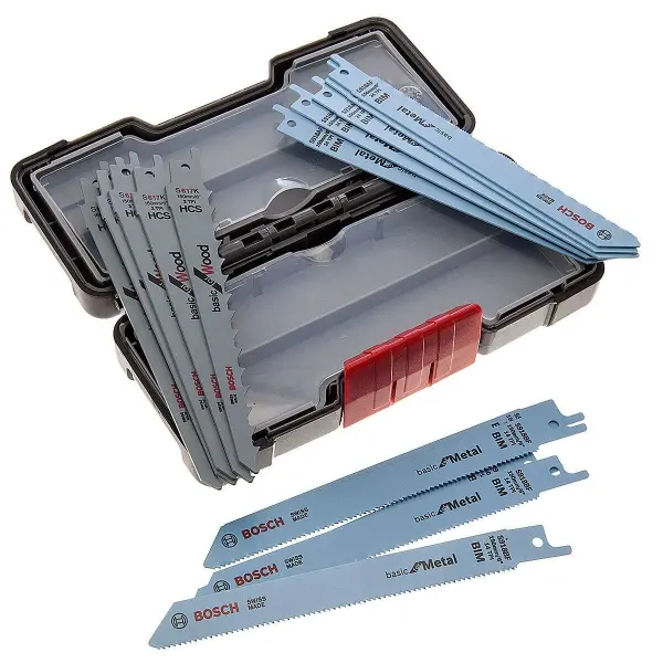 Bosch Reciprocating Saw Blades Set, 15-Piece for Wood & Metal