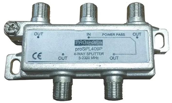 BLAKE UK 4-Way Network Splitter 5-2300MHz with Power Pass