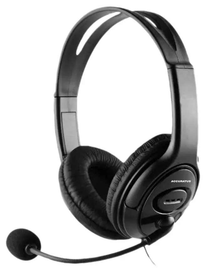 ACCURATUS H22 Stereo Over-Ear Headset with Flip Microphone
