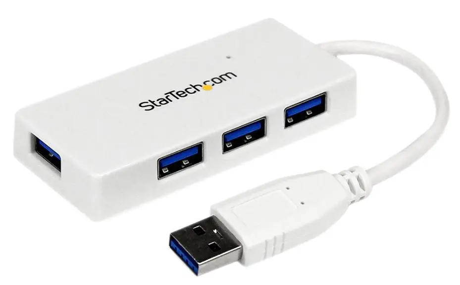 STARTECH Hub USB 3.0 Mini 4 Porte con Cavo Integrato
