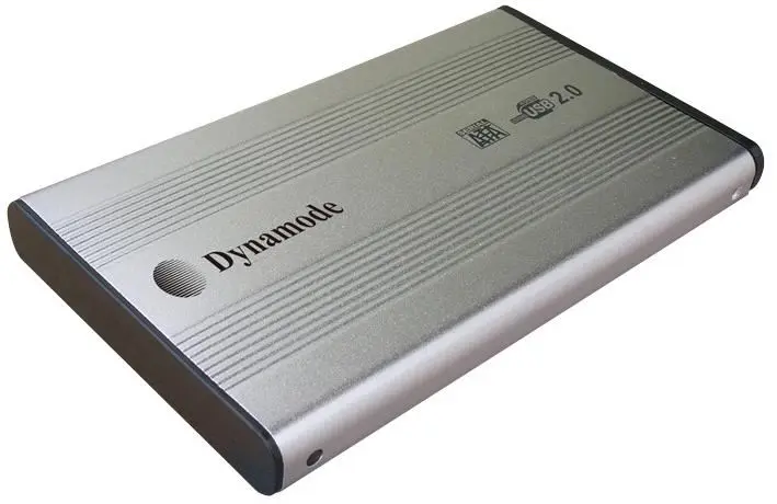 DYNAMODE 2.5 Inch SATA USB 2.0 HDD Enclosure, Aluminium