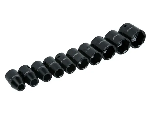 BlueSpot 1/2 inch Metrische Impact Socket Set, 9-27mm, 10-delig