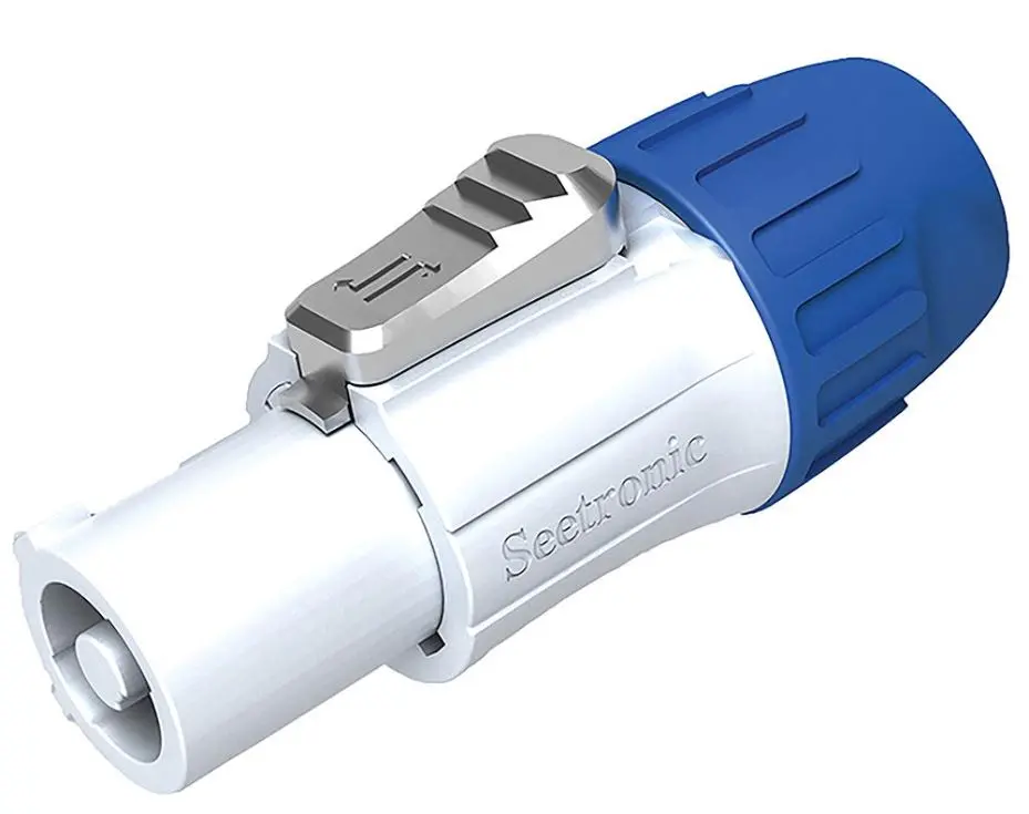 SEETRONIC Enchufe Conector Bloqueable de Alimentación, 250V CA, 20A, IP65, Gris