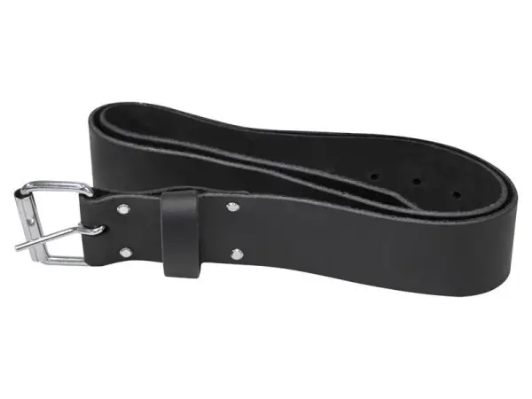 Faithfull Heavy-Duty Leather Belt with Metal Buckle