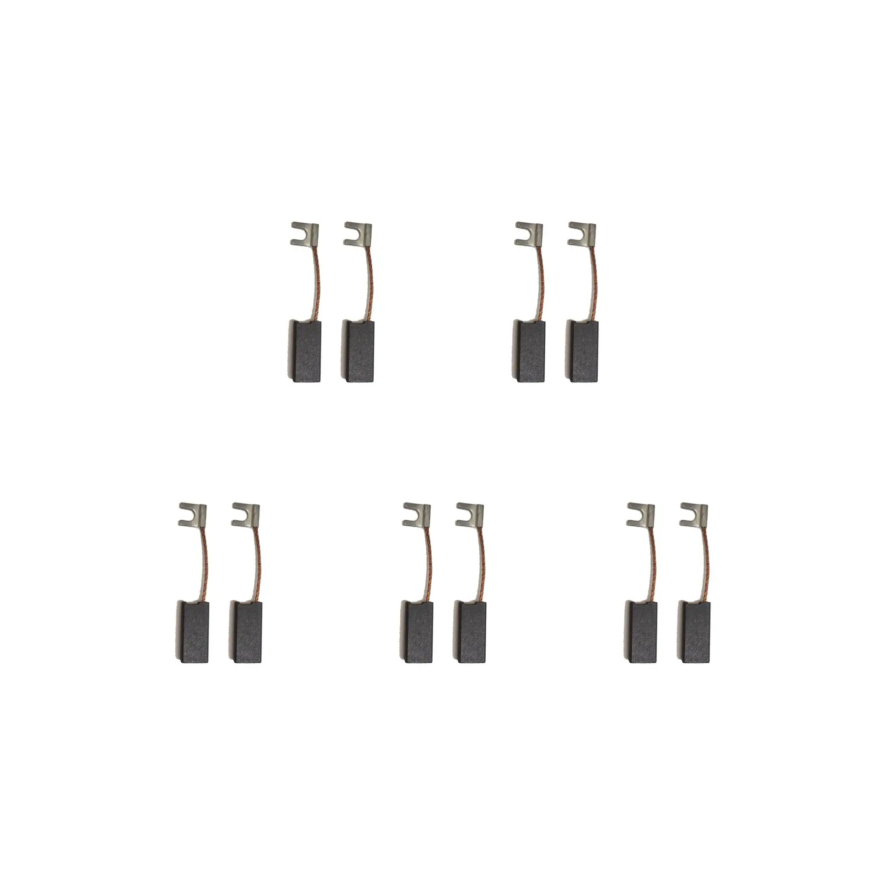 CarbonBr 5 Sets - 2x Kohlebürsten für Bosch U127 Schleifer (Größe: 6,3 x 10 x 2