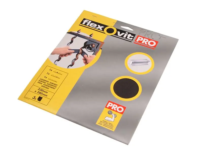 Flexovit エメリーペーパー サンディングシート 230x280mm 150番 (25枚入り)