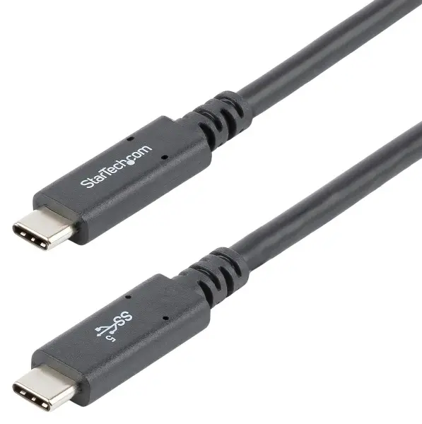 StarTech.com USB-C to USB-C USB 3.2 Gen 1 Charging Lead, 1.8m Black