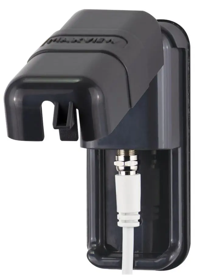 MAXVIEW Weerbestendige F-Type Aansluiting, Antraciet