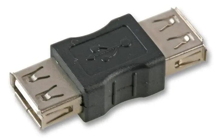 PRO SIGNAL - USB 2.0 Adapter Typ-A Buchse auf Buchse, Schwarz