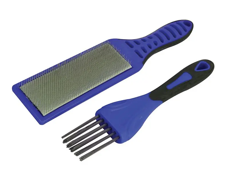 Faithfull 2-Piece File Card Brush Kit