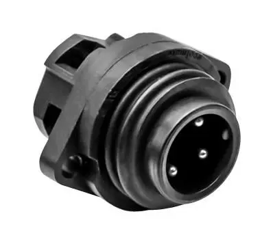 AMPHENOL - 面板插頭, 3極 + E, 螺絲金