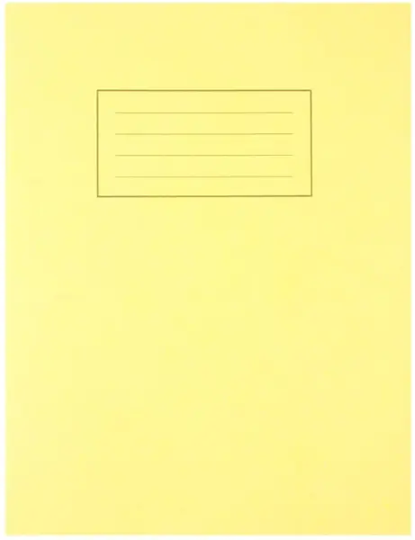 SILVINE Cahier ligné jaune, 80 pages, 229x178mm