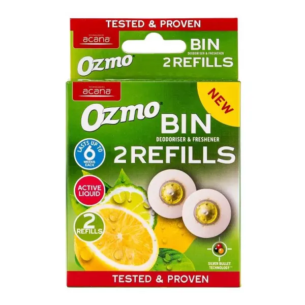 Ozmo Bin Deodoriser & Freshener Refill Pack of 2