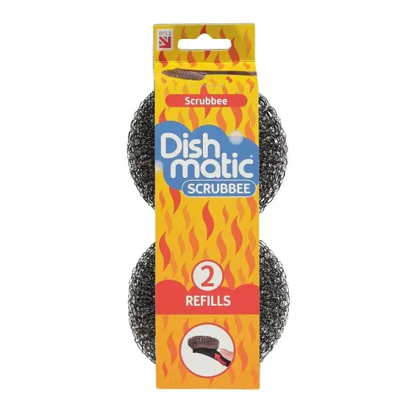 Dishmatic Scrubbee Stainless Steel Scourer Refill, 50 g