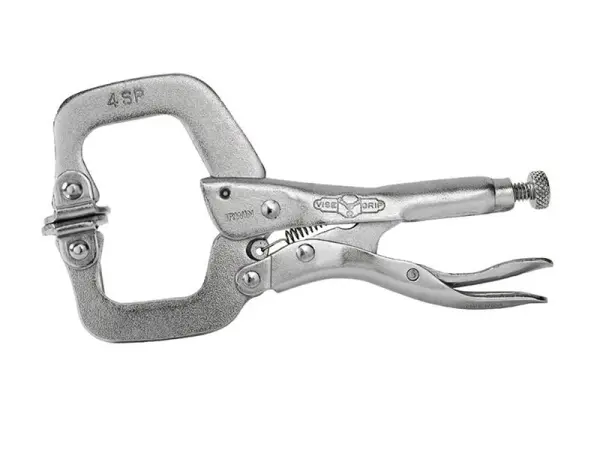 IRWIN Vise-Grip 4SP Locking C-Clamp with Swivel Pad, 100mm