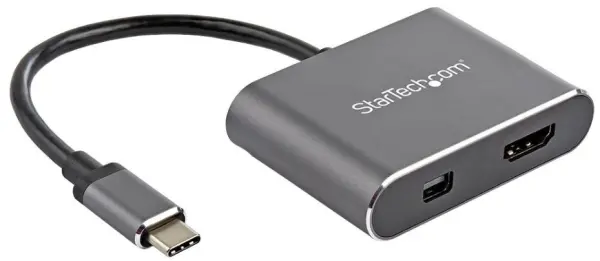 STARTECH USB-C 4K HDMI & Mini DisplayPort アダプター デュアル互換対応