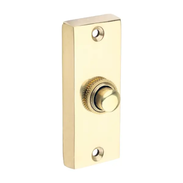 Timco Traditionele Deurbelknop, Gepolijst Messing, Batterij‑aangedreven