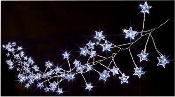 Raraion 160 LED Star Cluster Micro Brights with Timer, 3.98m