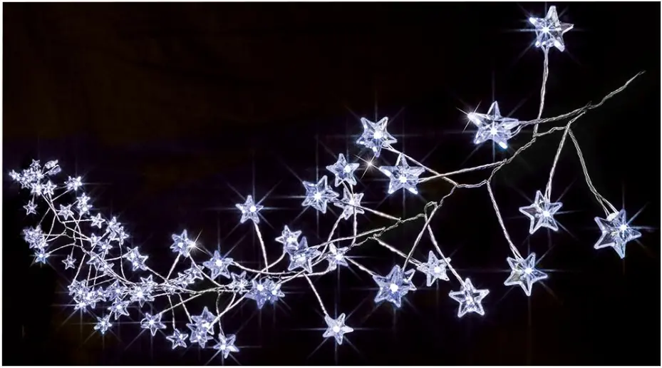 Raraion 160 LED Star Cluster Micro Brights with Timer, 3.98m