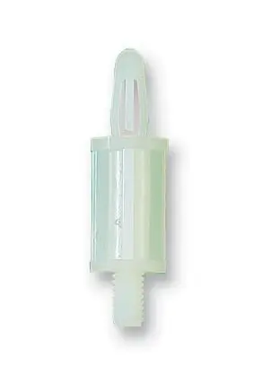 ESSENTRA תמיכות ניילון ל-PCB, גובה 6.4 מ״מ, חוט M4, חבילת 25 יחידות