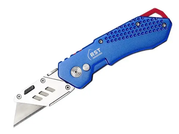R.S.T. Aluminium Blaues Klappmesser