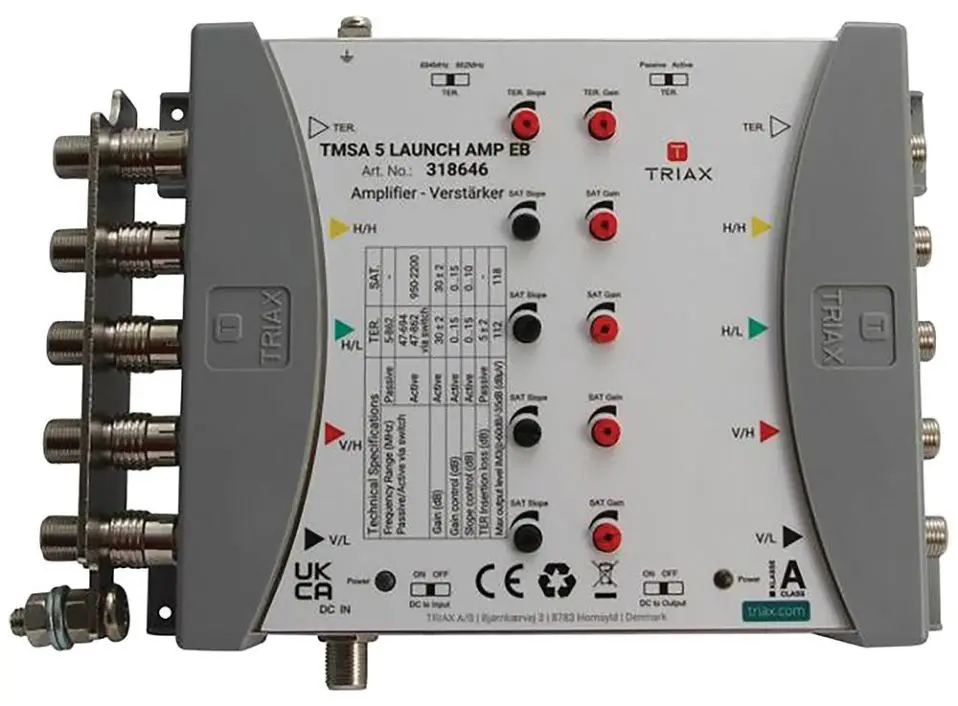 TRIAX TMSA 5 Amplificatore di Lancio, 30dB Guadagno