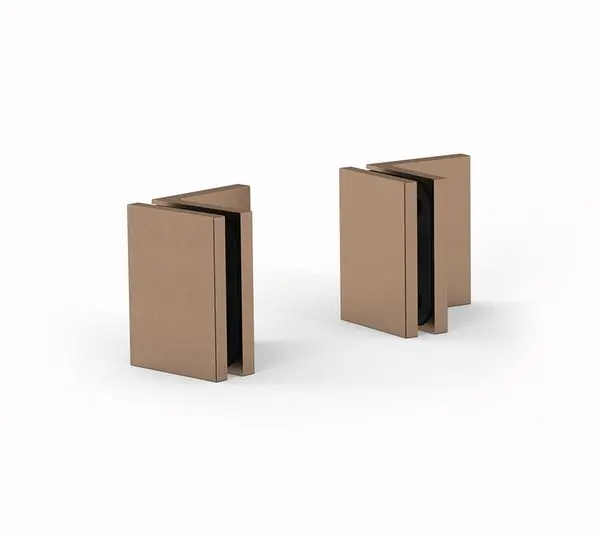 Bohle Kątowy łącznik ścienny Juna® 90° do szkła, miedziowany