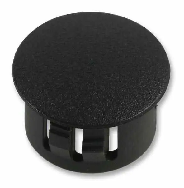 PRO POWER Tampões de Vedação Abobadados, Pretos, 11mm, Pacote de 100