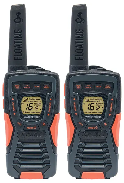 COBRA Two Way Radios Pair, 12km Range, IP67