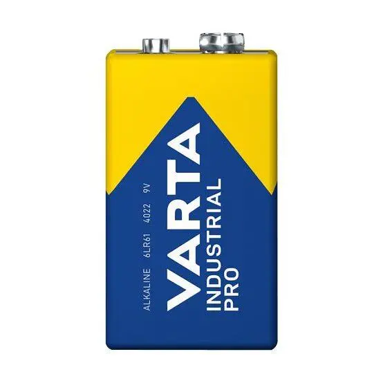 VARTA Industrial Pro 9V PP3 Alkaline Battery 640mAh