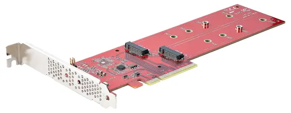 StarTech.com Dual M.2 SSD PCI-Express Adaptor Card