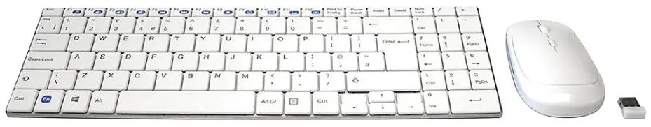 ACCURATUS Minimus X スリムワイヤレスキーボード＆マウスセット ホワイト