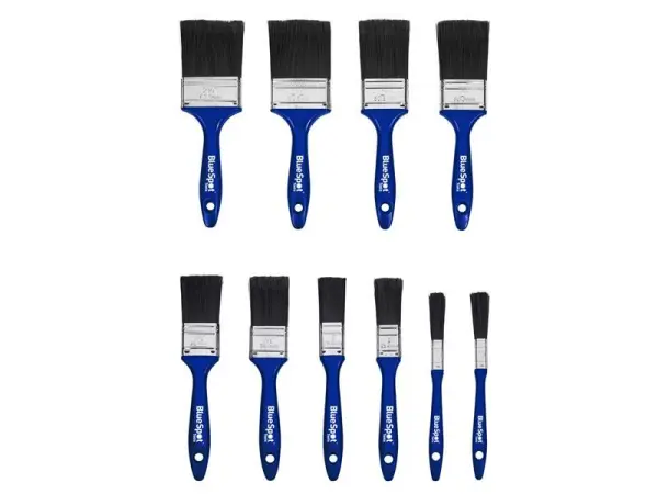 BlueSpot Tools Set de Pinceles Sintéticos, 10 Piezas