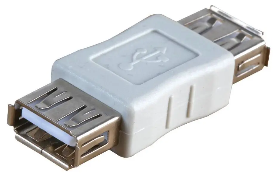 PRO SIGNAL Adaptador USB 2.0 Tipo A Hembra a Hembra, Gris
