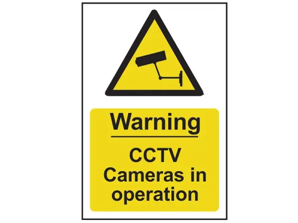 SCAN Warning CCTV Cameras in Operation PVC Sign, 200 x 300mm