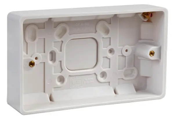 BG Caja de Superficie 2 Módulos, 32mm de Profundidad, Blanca