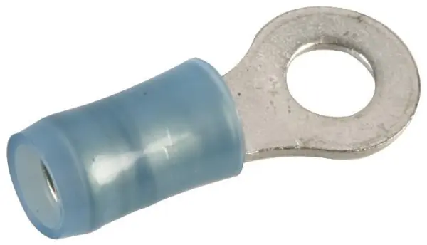 AMP TE Connectivity Terminale a Anello PIDG, Blu, M4, Confezione da 50