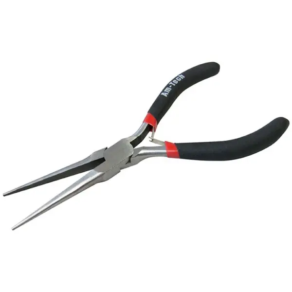 Amtech Mini Extra Long Nose Plier with Spring, 180mm