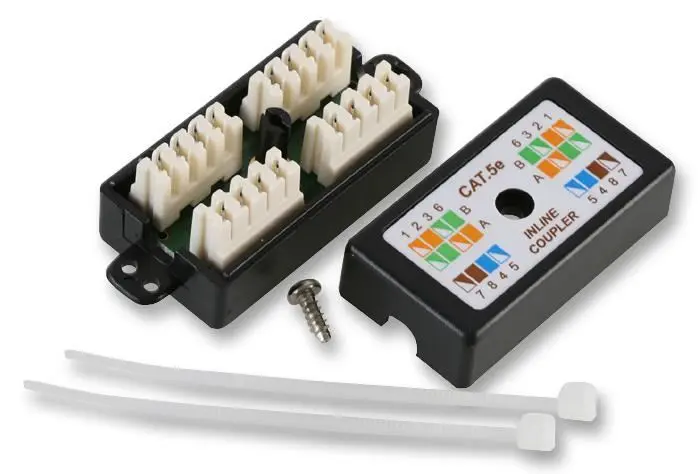 PRO SIGNAL Cat5e Inline Coupler, Black