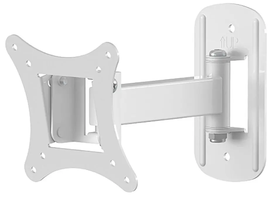 AVF Uitklapbare TV-wandbeugel voor 13-32” Schermen, Kantel & Draai, Wit